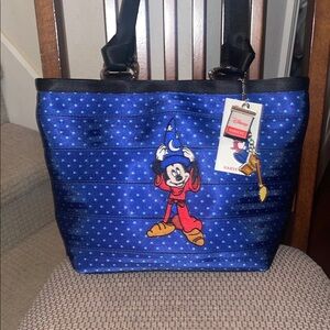 Harveys Disney Sorcerer Mickey Blue Carriage Ring Tote